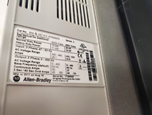 Allen-Bradley 20Hp 15Kw Powerflex 70 Ac Drive 20Ad027A0Aynanc0