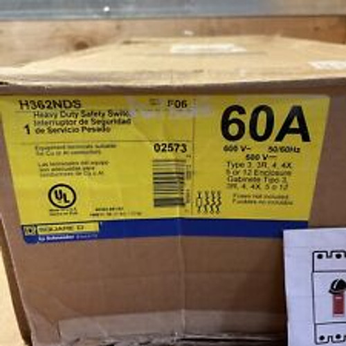 Schneider Electric H362Nds / Stainless Steel Nema 4X 60A 3P 600V Fusible