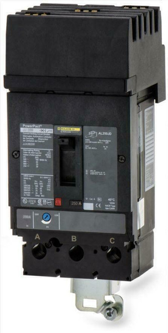 Jja36225 - Square D 225 Amp 3 Pole 600 Volt Molded Case Circuit Breaker