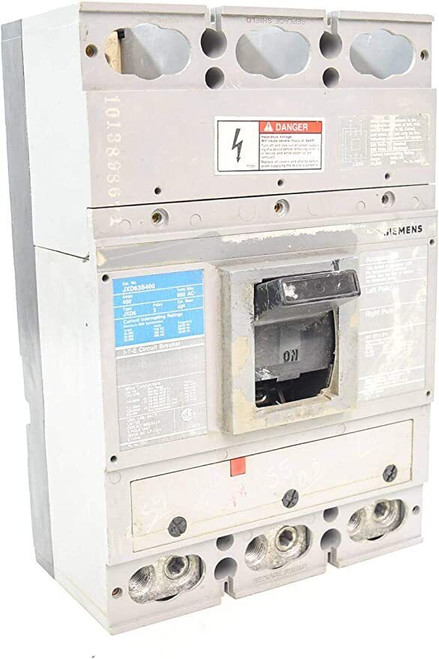 Jxd63B400 Siemens Bolt-On 400 Amp 3 Pole 600V 3 Ph Circuit Breaker 35Ka@480V Aic