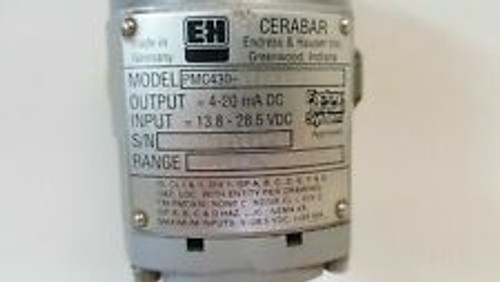 Endress & Hauser 4-20Ma Dc Pressure Transmitter Pmc430-Gsahvskhl