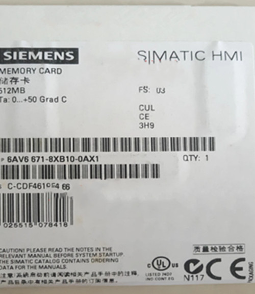 Siemens 512M Memory Card 6Av6671-8Xb10-0Ax1