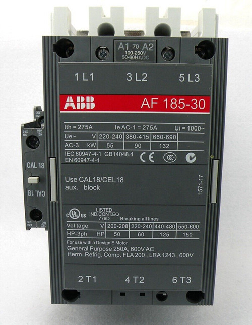 Abb Af185-30-11 Contactor 100-250V