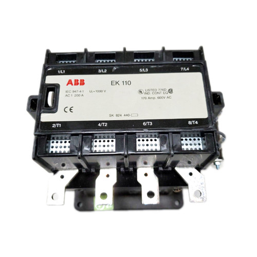 Ek110 Abb Contactor 170A 24Vdc Coil