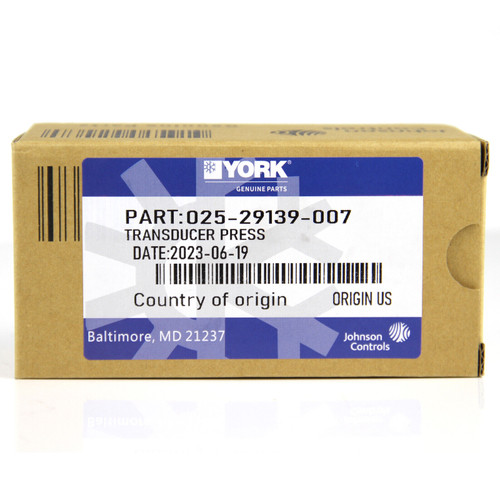 York 025-29139-007 02529139007 Pressure Sensor
