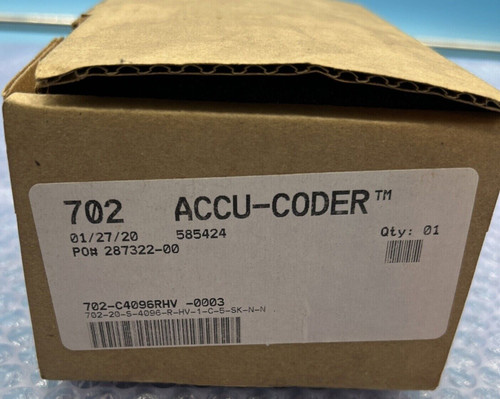 Accu-Coder Incremental Shaft Encoder 702-20-S-4096-R-Hv-1-C-5-Sk-N-N