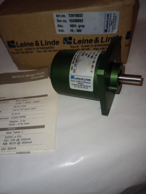 Renco Ra25-1024-3/8-5-Gs-M1-S P/N 79186-003 Encoder 18-30V 1024 Gray