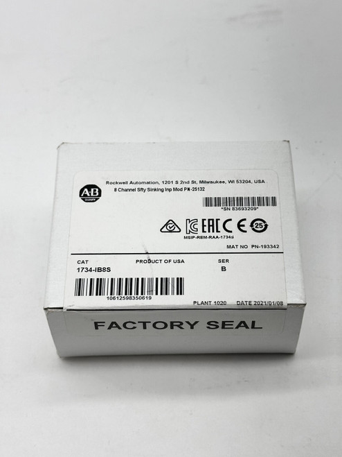 Allen-Bradley 1734-Ib8S Ser.B Digital Safety Input Module