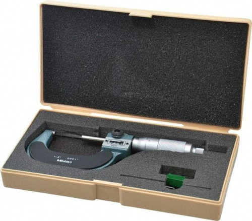 Mitutoyo 1 To 2" Range, 0.0001" Graduation, Mechanical Outside Micrometer Fri...