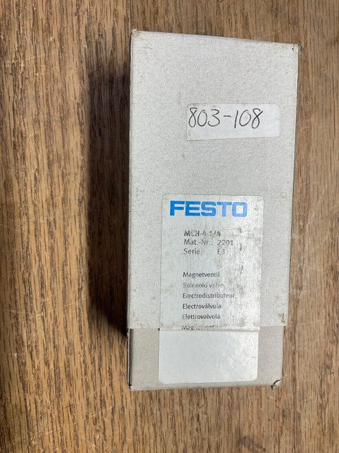Festo Pneumatic Valve 2201 Mch-4-1/4 / Mch414