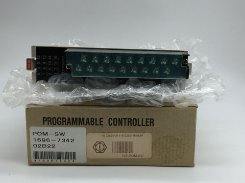 Hitachi 1696-7342 Pom-Sw 16-Channel Programmable Controller 115/230V, 02B22