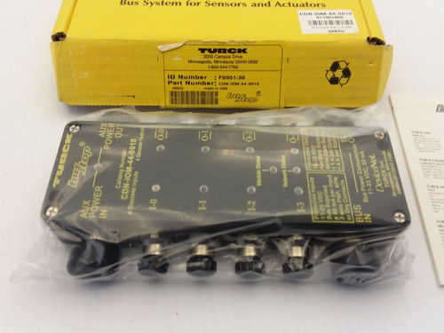 Turck Cdn-1Om-44-0010 Devicenet Bus Stop 4-Inputs/4-Outputs