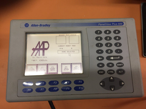 Allen Bradley Ab Panel View Plus Ser B Rev C 2711P-B6M1A W Remote Io 2711P-Rn1