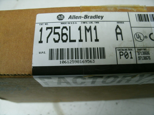 Allen Bradley Bradley Plc 1756L1M1 Ser A Rev A01 Rev 5.13 1756-L1M1