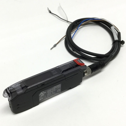 Keyence Fs-N41C Digital Fiber Optic Sensor, 10-30Vdc, Pnp Npn, 4-Pin M8 W/Cable