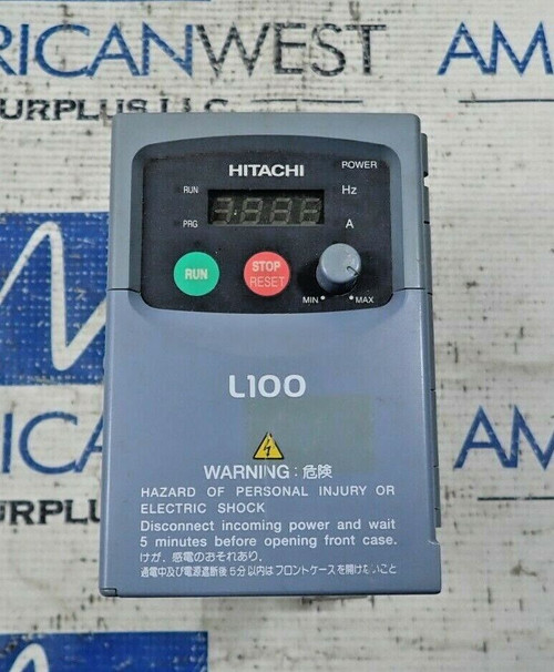 Hitachi L100-002Nfu Single Phase To 3 Phase 1/4 Hp 200-240V Inverter
