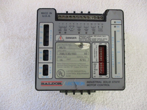 Baldor Industrial Solid State Motor Control 208/230/460Vac 60Hz 16A