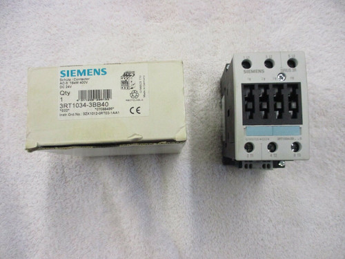 Siemens Sirius Contactor 24Vdc 3Rt1034-3Bb40