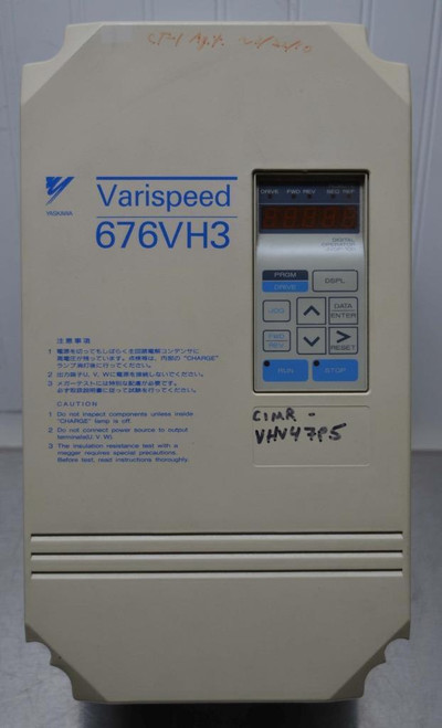 Yaskawa 10Hp Ac Drive Model Cimr-Vhv47P5 ++