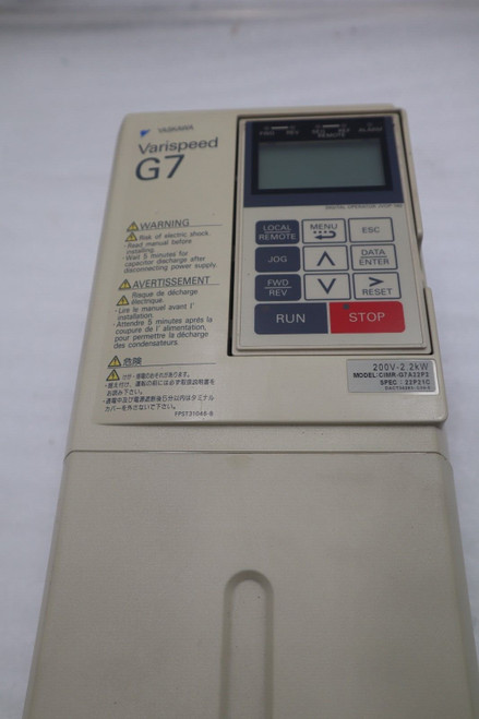 Yaskawa G7 Drive Cimr-G7A22P2 General-Purpose Inverter 3Ph/230V/3Hp