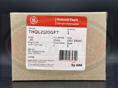 Ge Thql2120Gft 2 Pole 20Amp Plug In Gfci Circuit Breaker
