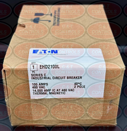 Eaton Ehd2100 2P 100A 480V Circuit Breaker