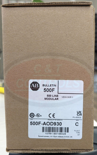 Allen Bradley 500F-Aod930 Size 0 120V 3P Contactor