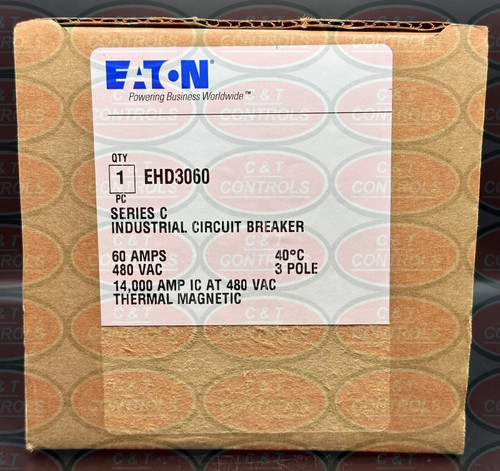 Eaton Ehd3060 3P 60A 480V Circuit Breaker