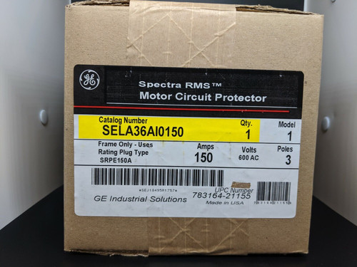 Ge Sela36Ai0150 3 Pole 150 Amp Cirucit Breaker