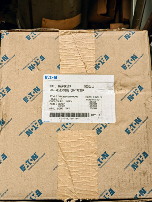 Eaton A201K5Ca A201 Contactor Size 5 Open 3 Pole 120V 60Hz Coil