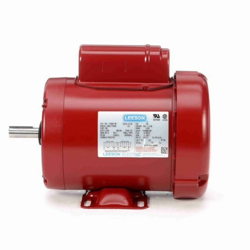 110088.00 Leeson 1Hp Farm Duty Motor, 1725Rpm, 115/208-230V, 1Ph 56 Frame 110088