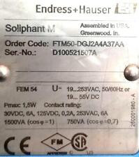Endress + Hauser Ftm50-Dgj2A4A37Aa Vibronic Point Level Detection ...