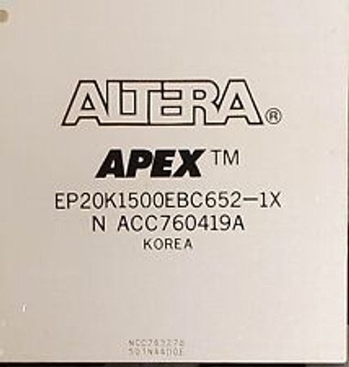 Altera Ic Pld Ep20K1500Ebc652-1X, Apex 20K, 652 Pin Bga
