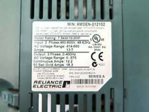 Reliance Electric 6Mden-012102 Ac Drive 10Hp 3Ph 460-600V