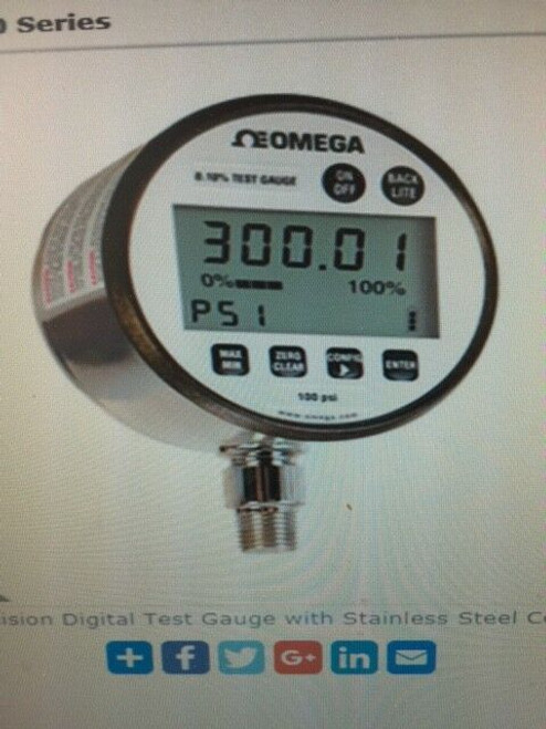 Omega Dpg7000-300 High Accuracy Digital Test Gauges, 0.25 To 0.05% Tp