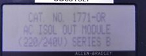 Allen-Bradley Ac Isolated Output Module 1771-Or