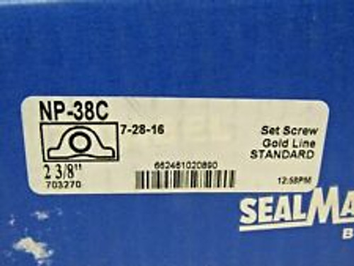 Sealmaster Np-38C 2 3/8" Pillow Block Bearing