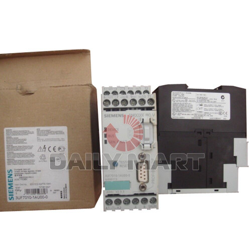 Siemens 3Uf7010-1Au00-0 Relay Motor Control Pro V Base 110/240V Ac/Dc