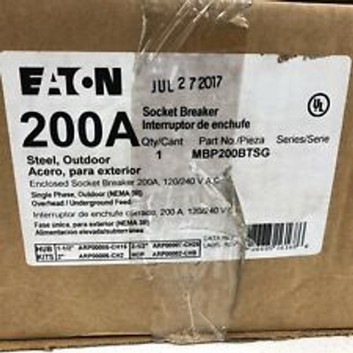 Eaton Mbp200Btsg Outdoor Meter Socket Breaker 200A Nema 3R