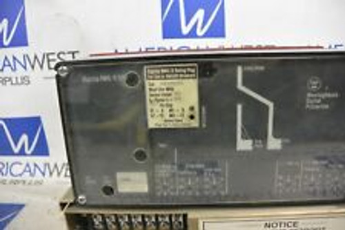 Westinghouse Digitrip Rms/R 500 With Pr6A06A060 Rating Plug And Base