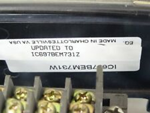 ge fanuc ic697bem731z genius bus controller module 1-channel