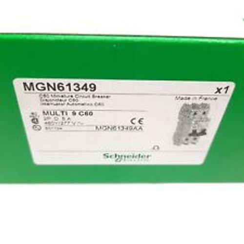 Schneider Electric Mgn61349 Multi 9 C60 Circuit Breaker, 2-Pole, 5A 480Y/277Vac