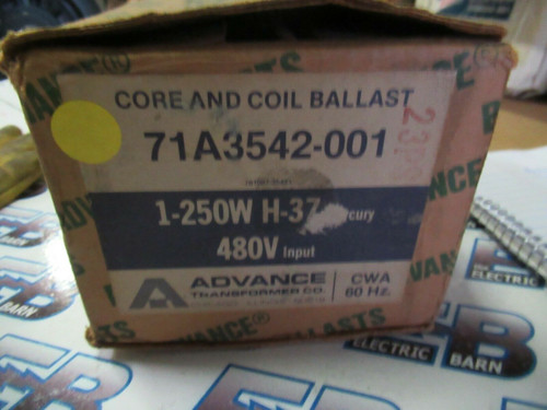 Advance 71A3542-001, 250 Watt, H-37 Mercury, 480V, Core & Coil Kit Ballast