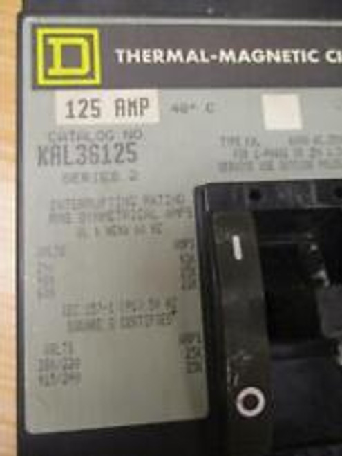 Square D Kal36125 125A Circuit Breaker