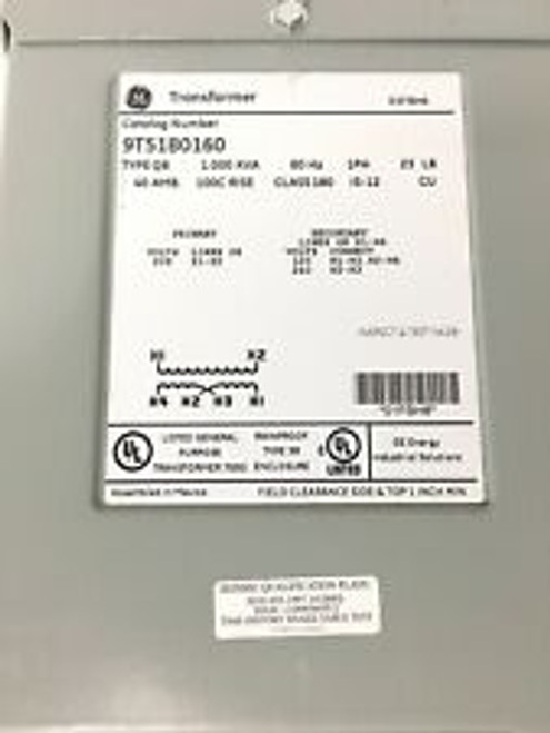 9T51B0160 Ge Transformer - 208V Pri 120/240V Sec - 1 Kva 60 HzÃ¢·3R