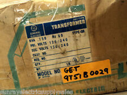 Ge 9T51B0029 9T51B29 120/240V .750Kva Dry-Type Transformer