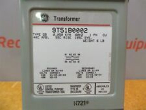 Ge General Electric Transformer 9T51B000 Phase 1 0.050 Kva
