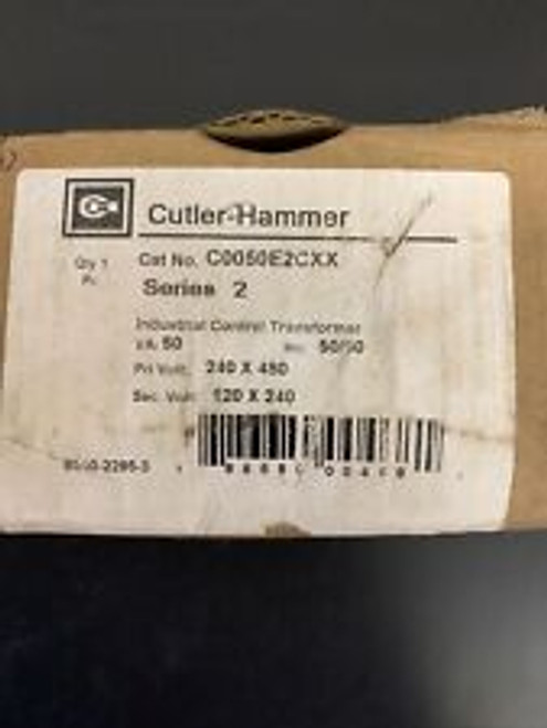 Eaton Cutler Hammer Control Transformer 50Va C0050E2Cxx