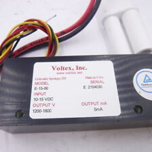 Voltex Hene Laser Dc Power Supply E-15-00, 10-15Vdc Input, 1200-1300Vdc Output