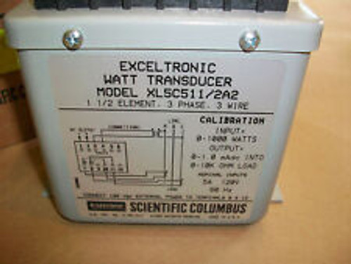 Scientific Columbus Watt Transducer Xl5C5112A2